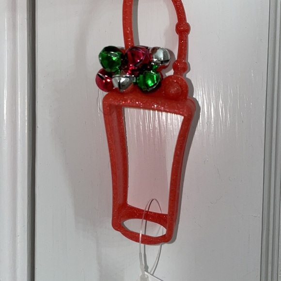 Bath and Body Works holiday Christmas sanitizer holder keychain jingle bells - Picture 1 of 3